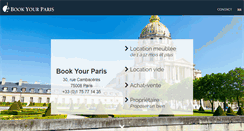 Desktop Screenshot of bookyourparis.com