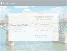 Tablet Screenshot of bookyourparis.com